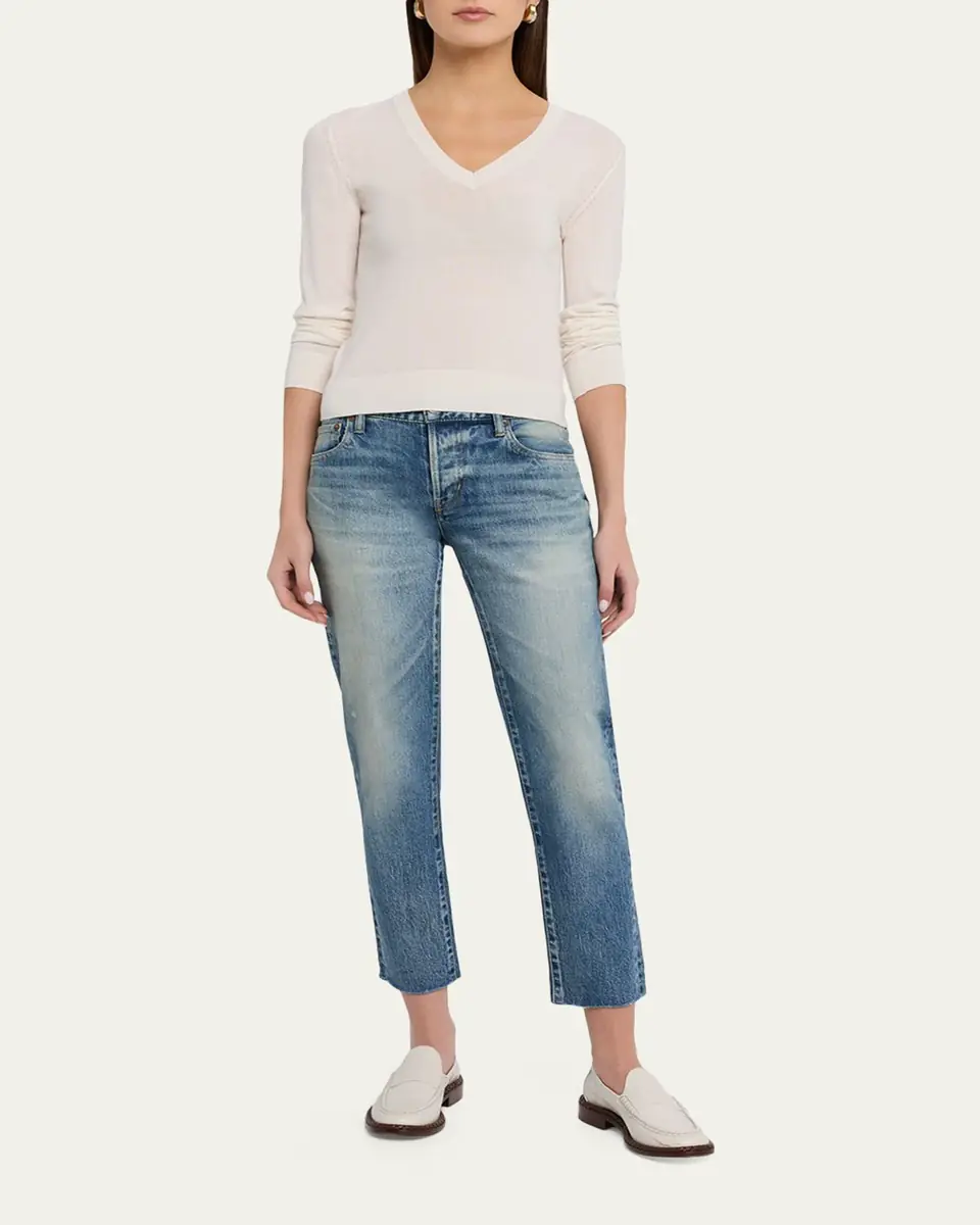 Moussy Vintage Waverly Raw-Hem Ankle Jeans | Thumbnail 2 Moussy Vintage Waverly Raw-Hem Ankle Jeans | Thumbnail 2