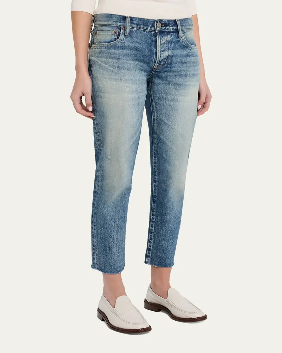Moussy Vintage Waverly Raw-Hem Ankle Jeans | Thumbnail 4 Moussy Vintage Waverly Raw-Hem Ankle Jeans | Thumbnail 4