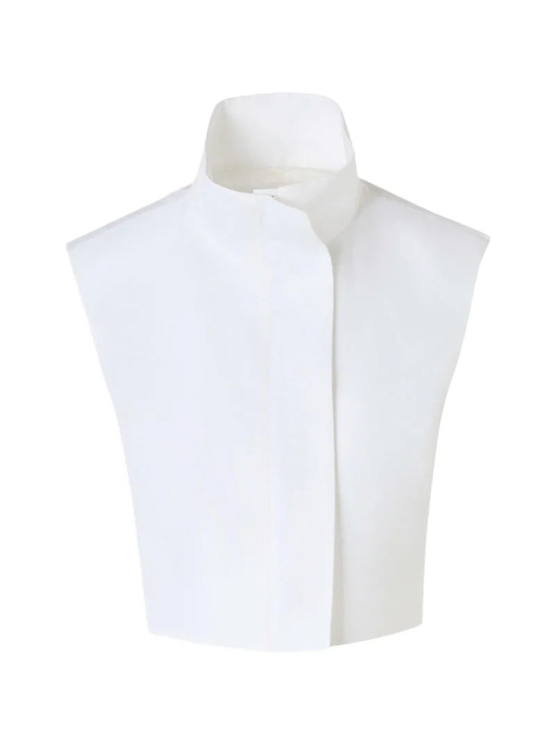 Akris Hester Short Stand-Collar Cotton Gilet