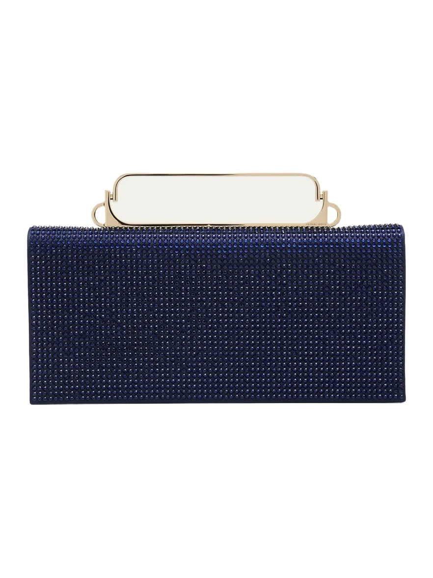 Crystal Avenue Rhinestone & Satin Clutch Bag Crystal Avenue Rhinestone & Satin Clutch Bag