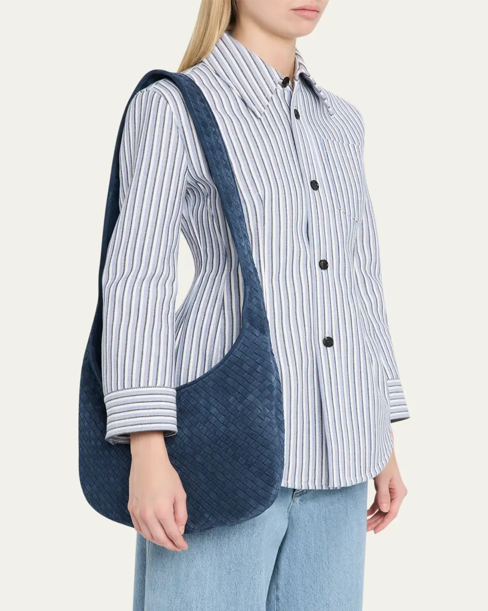 Bottega Veneta Intrecciato Suede Hobo Bag | Thumbnail 2