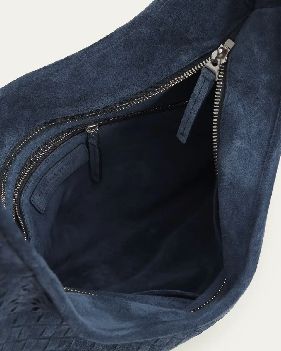 Bottega Veneta Intrecciato Suede Hobo Bag | Thumbnail 4