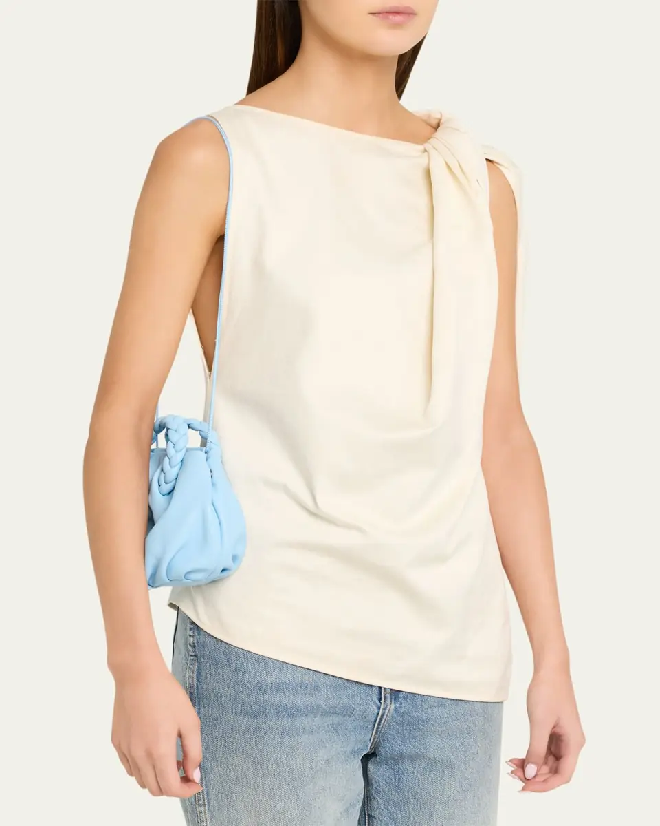 Hereu Bombon Ruched Leather Top-Handle Bag | Thumbnail 2 Hereu Bombon Ruched Leather Top-Handle Bag | Thumbnail 2
