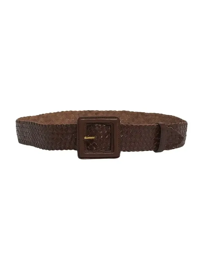 Saint Laurent Woven Leather Belt