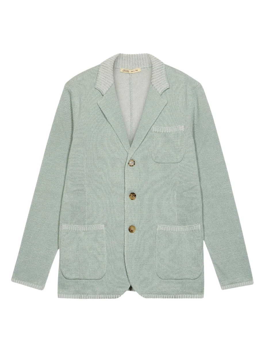 Maurizio Baldassari Men's Vanise Rib Knit Blazer Jacket