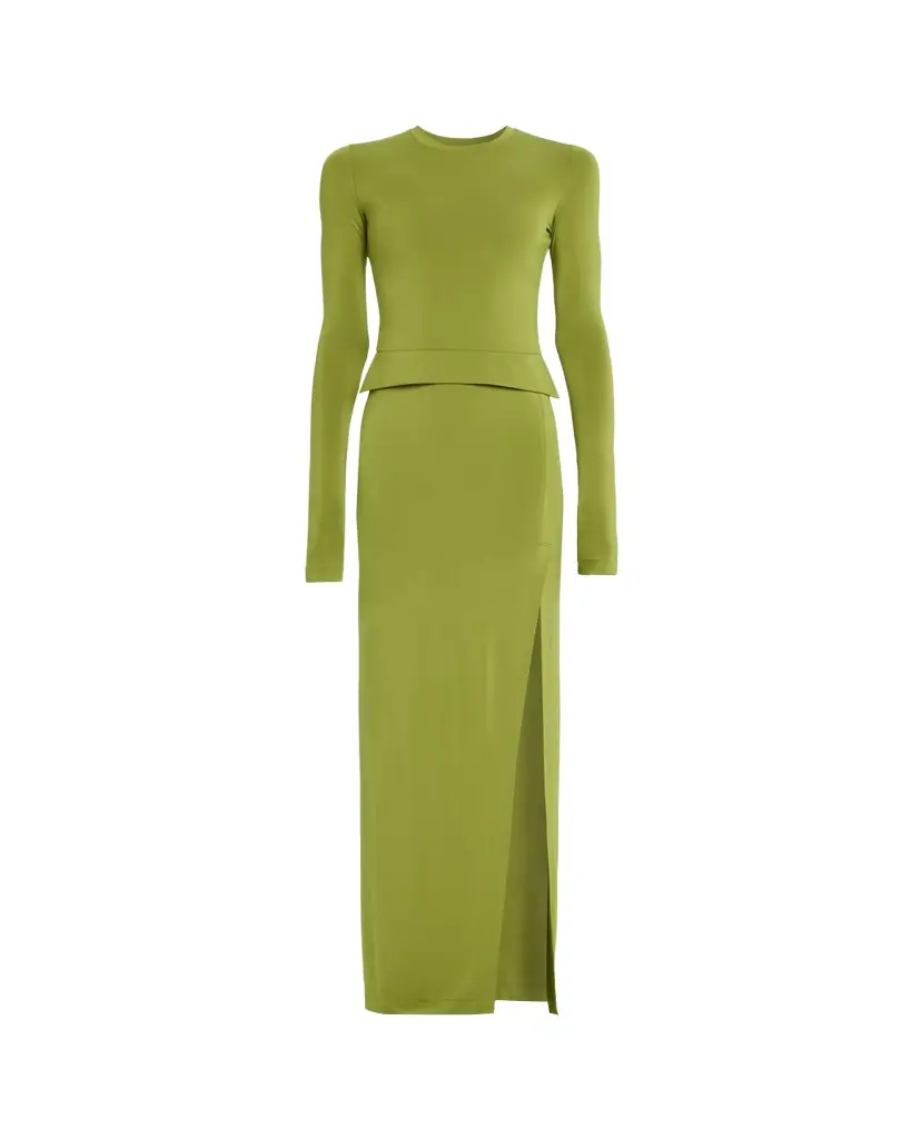 Nanushka Shada Long-Sleeve Knit Dress | Image 1 Nanushka Shada Long-Sleeve Knit Dress | Image 1
