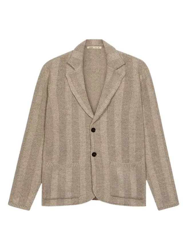 Men's Linen and Merino Wool Knit Jacket Men's Linen and Merino Wool Knit Jacket