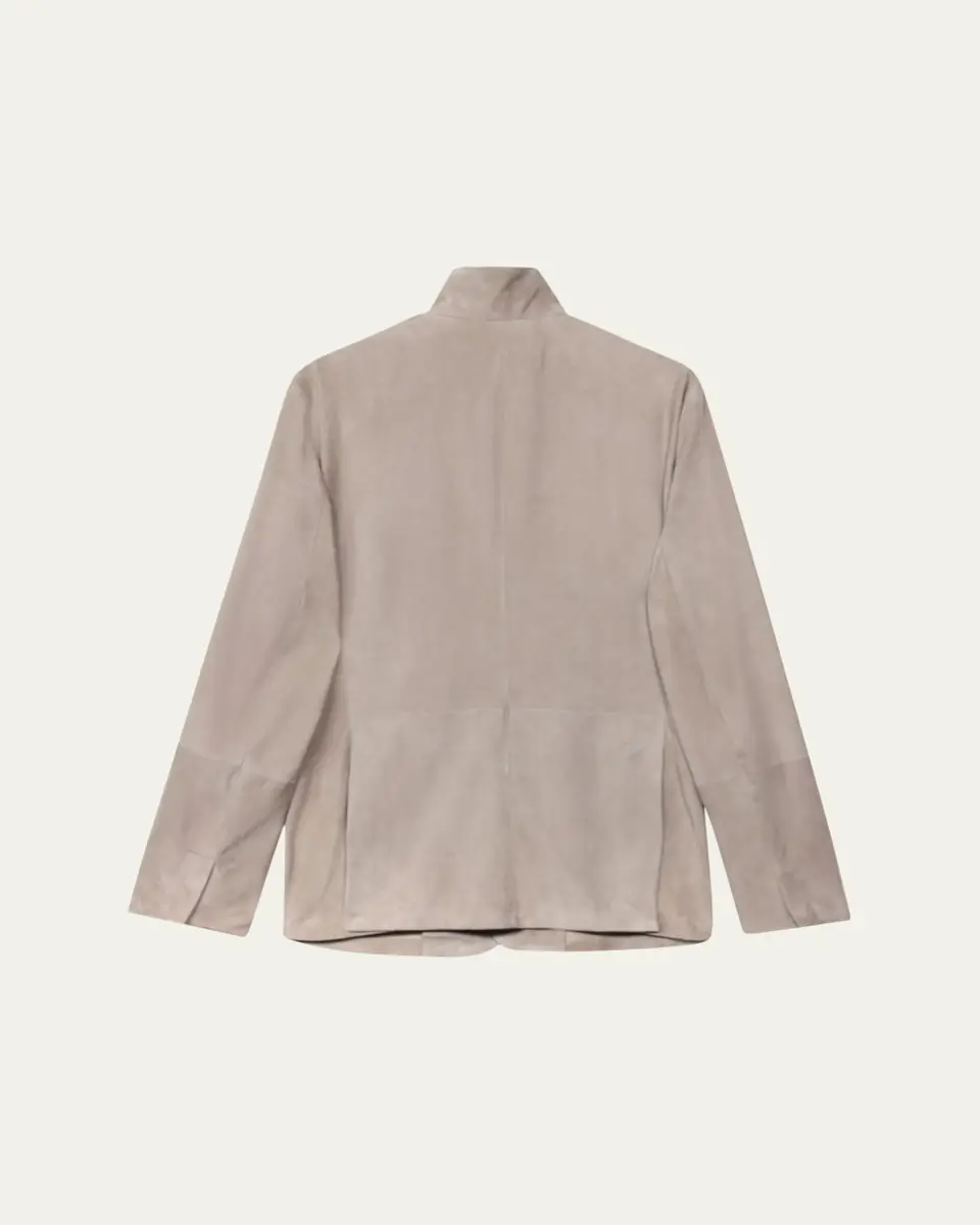Maurizio Baldassari Men's Suede Five-Snap Jacket | Thumbnail 2 Maurizio Baldassari Men's Suede Five-Snap Jacket | Thumbnail 2