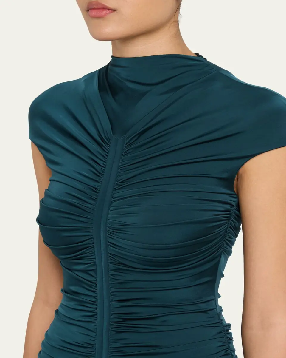 Giorgio Armani Ruched Jersey Maxi Dress | Thumbnail 5 Giorgio Armani Ruched Jersey Maxi Dress | Thumbnail 5