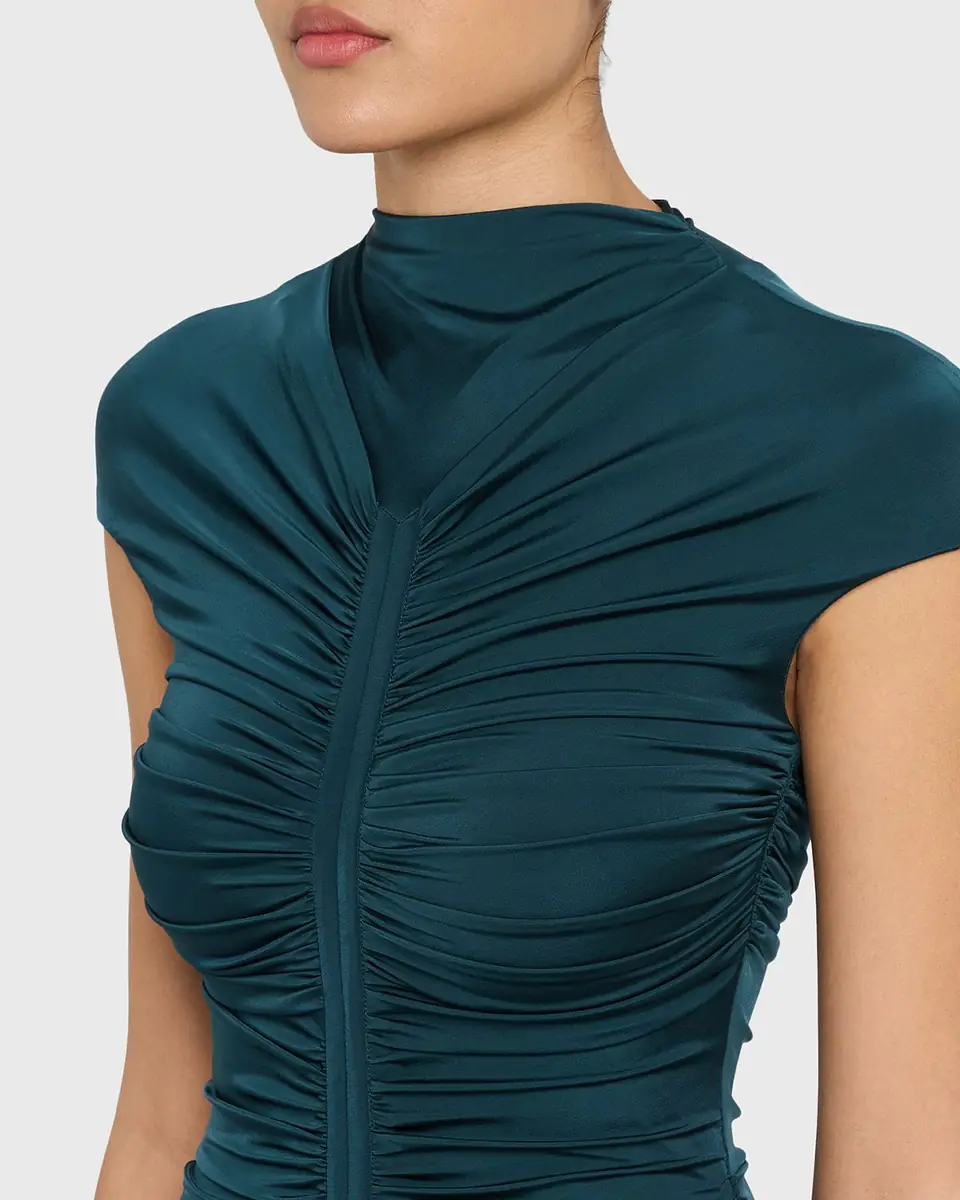 Giorgio Armani Ruched Jersey Maxi Dress | Thumbnail 9 Giorgio Armani Ruched Jersey Maxi Dress | Thumbnail 9