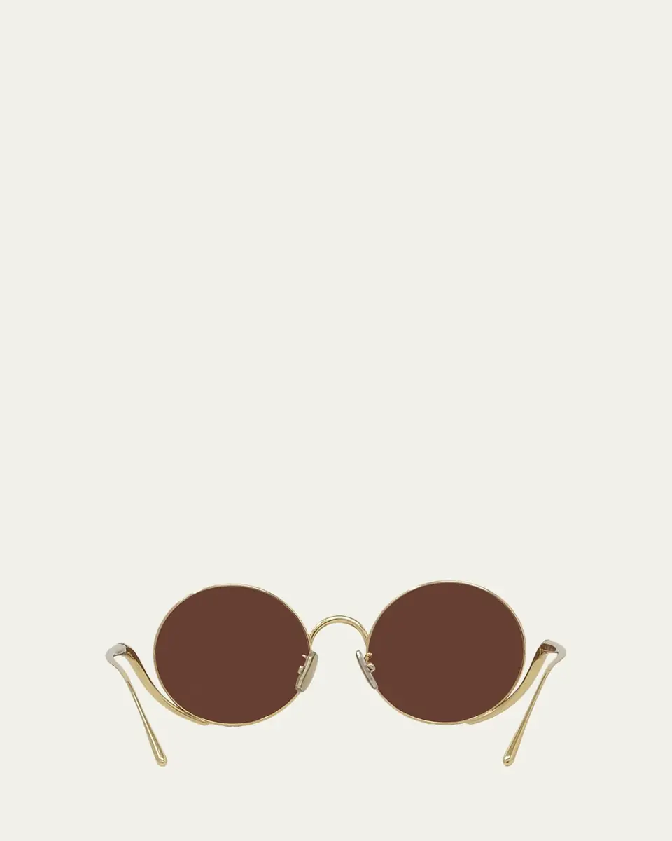 Loewe Island 50mm Metal Rimless Round Sunglasses | Thumbnail 5