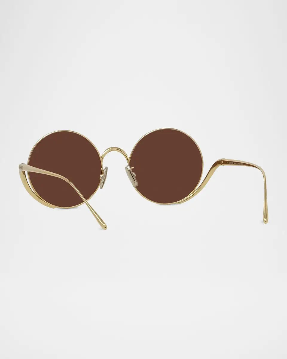 Loewe Island 50mm Metal Rimless Round Sunglasses | Thumbnail 6