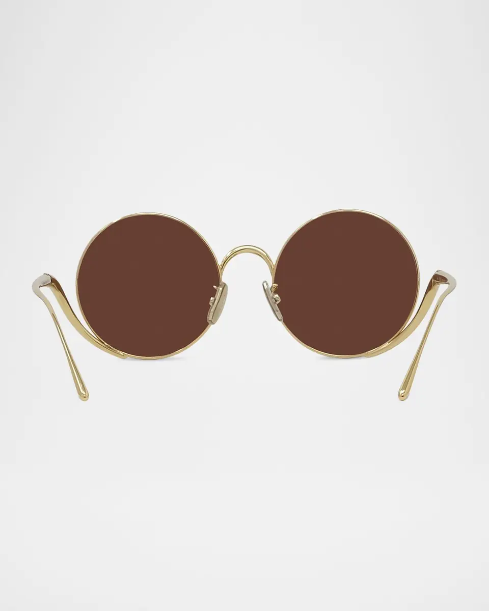 Loewe Island 50mm Metal Rimless Round Sunglasses | Thumbnail 9
