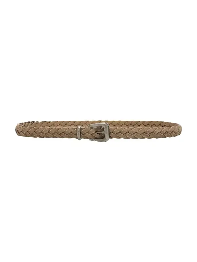 Braided Leather Belt with Monili