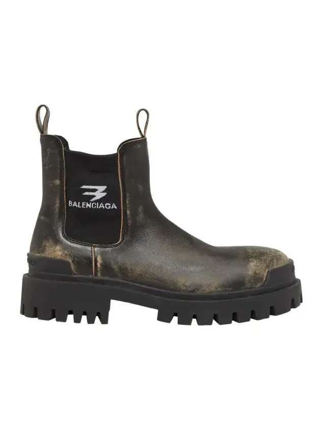 Men's Strike Worn-Out Leather Chelsea Boots Men's Strike Worn-Out Leather Chelsea Boots