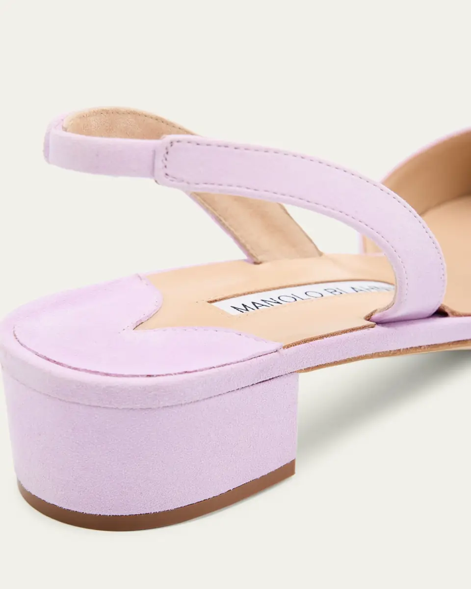 Manolo Blahnik Aspro Suede Slingback Pumps | Thumbnail 3 Manolo Blahnik Aspro Suede Slingback Pumps | Thumbnail 3