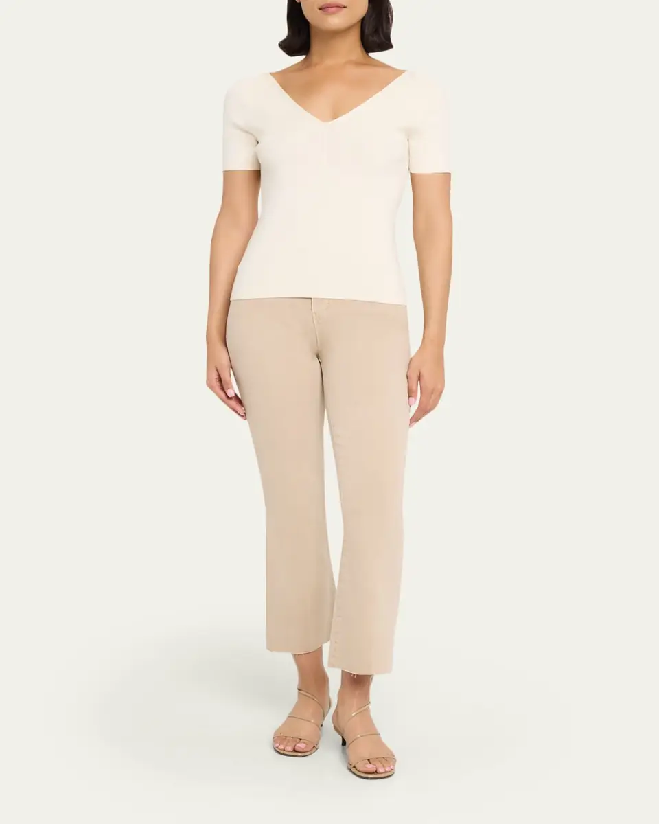 L'Agence Kendra High-Rise Crop Flare Jeans | Thumbnail 2 L'Agence Kendra High-Rise Crop Flare Jeans | Thumbnail 2