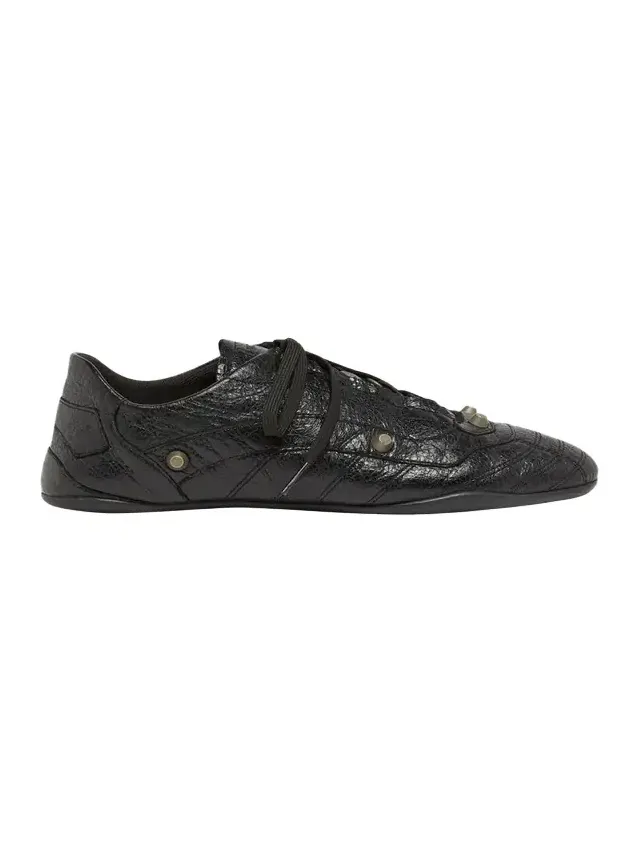 Balenciaga Men's Zen Slim Studded Leather Low-Top Sneakers