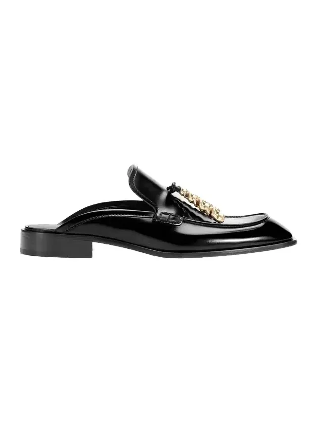 Edge Leather Loafer Mules Edge Leather Loafer Mules