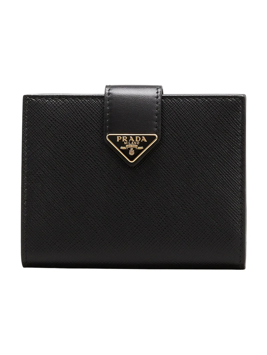 Prada Small Triangle Logo Flap Wallet
