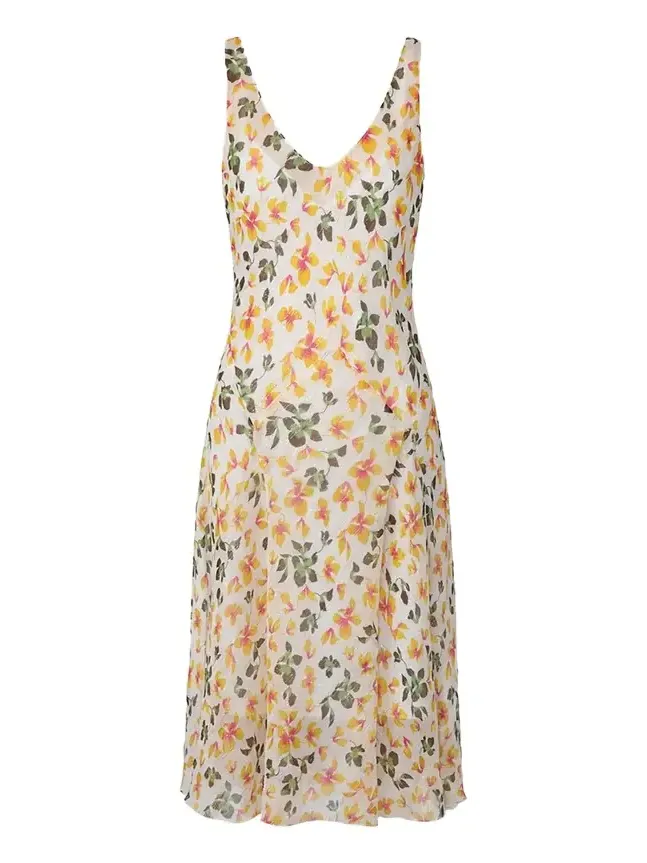 Jules Shimmer Floral-Print Midi Dress