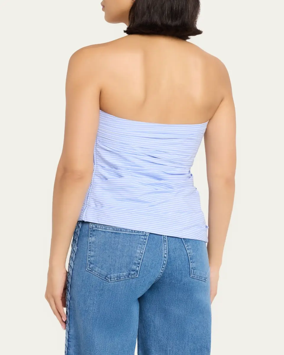 SIMKHAI Emerson Ruched Strapless Top | Thumbnail 3 SIMKHAI Emerson Ruched Strapless Top | Thumbnail 3