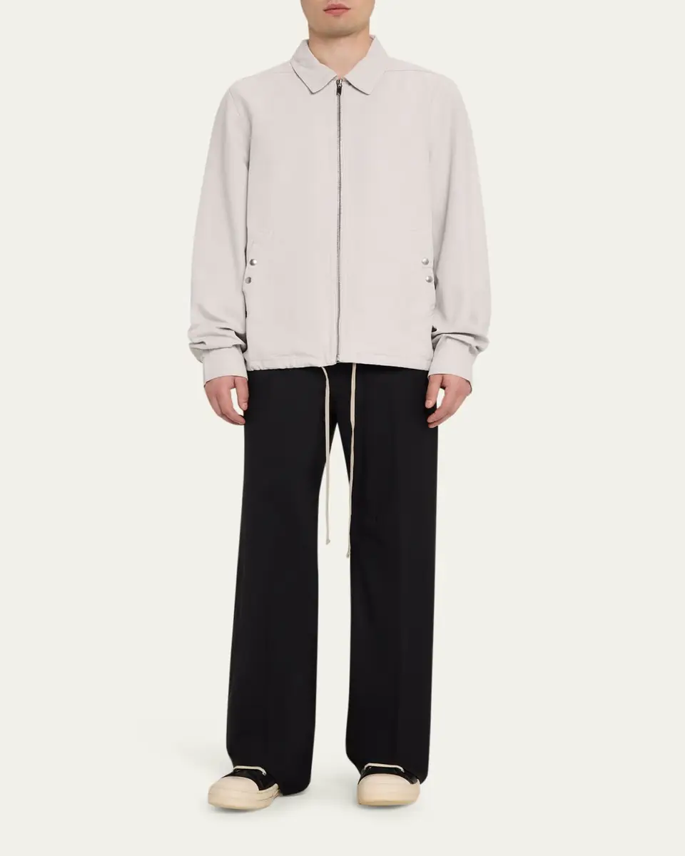 DRKSHDW RICK OWENS Men's Zip-Front Cotton-Blend Jacket | Thumbnail 2 DRKSHDW RICK OWENS Men's Zip-Front Cotton-Blend Jacket | Thumbnail 2