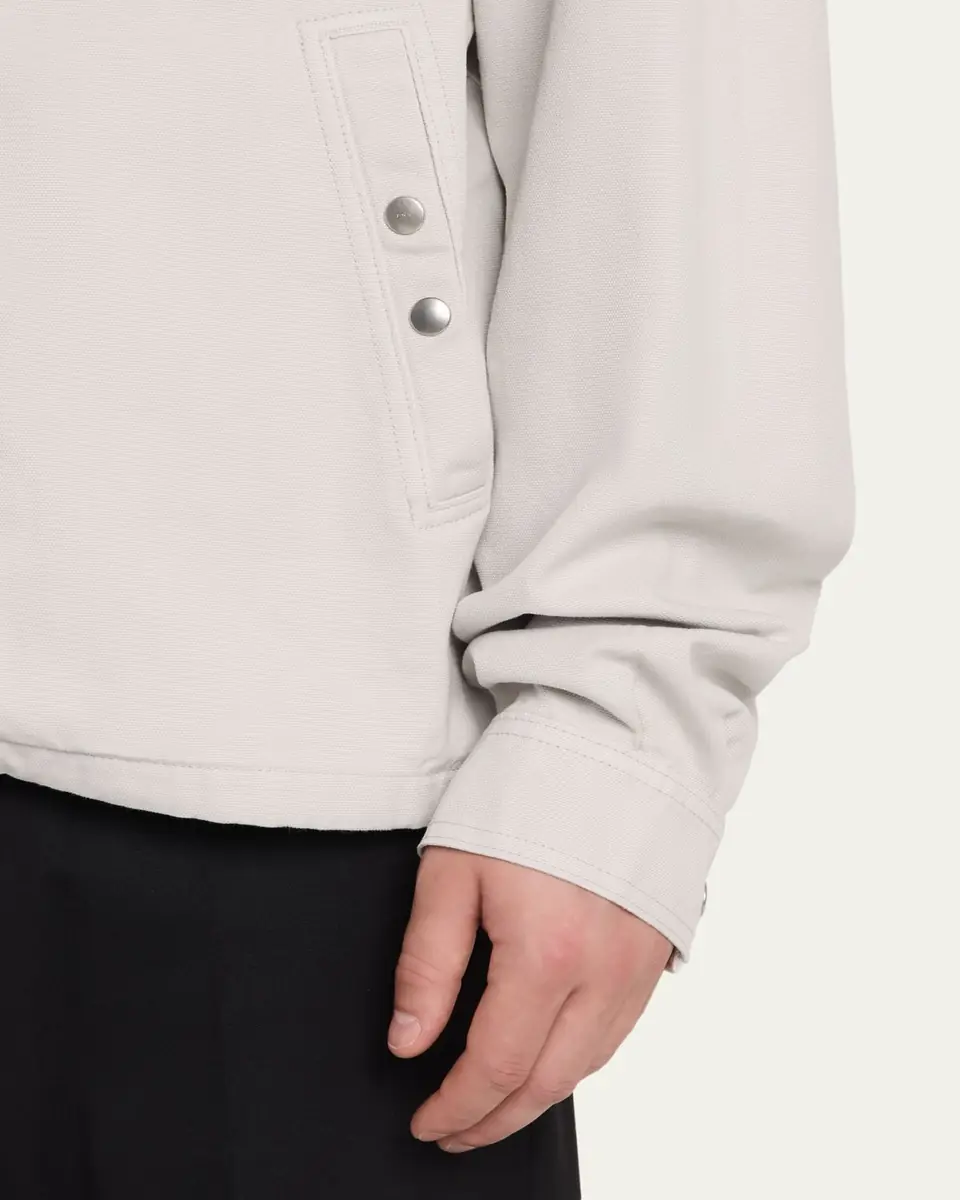 DRKSHDW RICK OWENS Men's Zip-Front Cotton-Blend Jacket | Thumbnail 5 DRKSHDW RICK OWENS Men's Zip-Front Cotton-Blend Jacket | Thumbnail 5