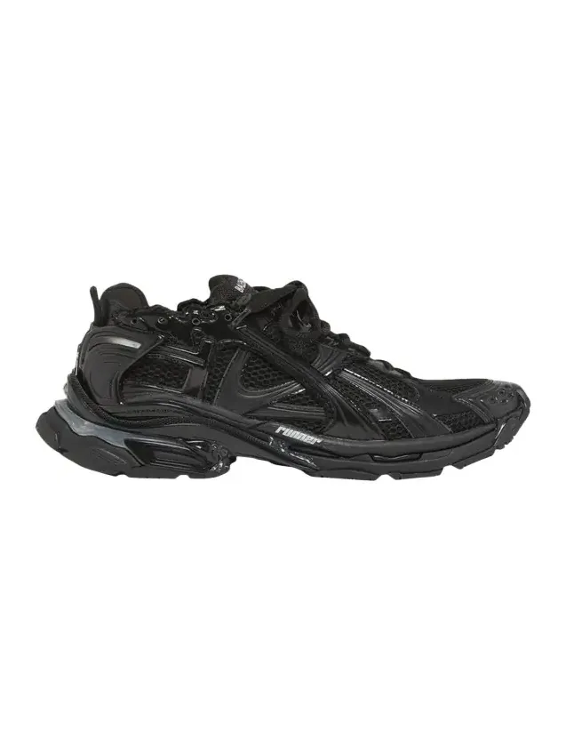 Men's Runner LED Mesh & Faux Leather Sneakers