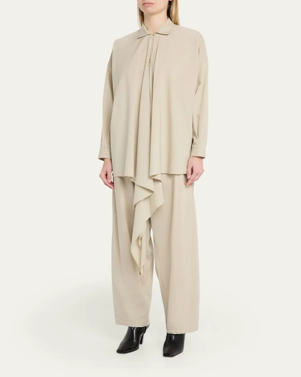 DARKPARK Romy Ruffled Long-Sleeve Cotton Shirt | Thumbnail 4