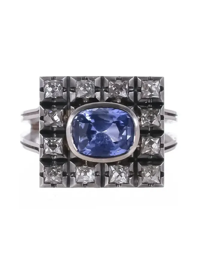 Diamond Ceylon Renee French Cut Ring