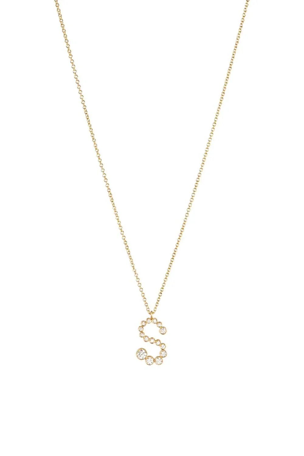 Diamond Soprano Letter Necklace Diamond Soprano Letter Necklace