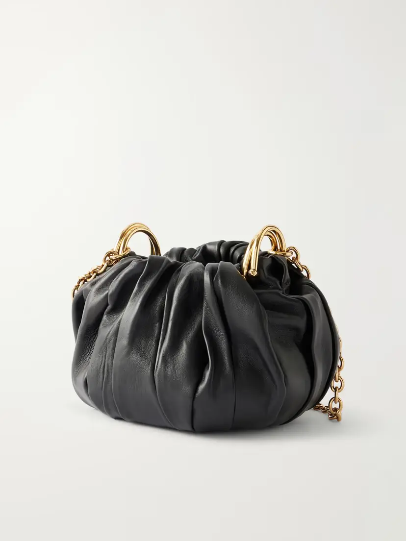 Chloé Pleated Leather Shoulder Bag | Thumbnail 3 Chloé Pleated Leather Shoulder Bag | Thumbnail 3