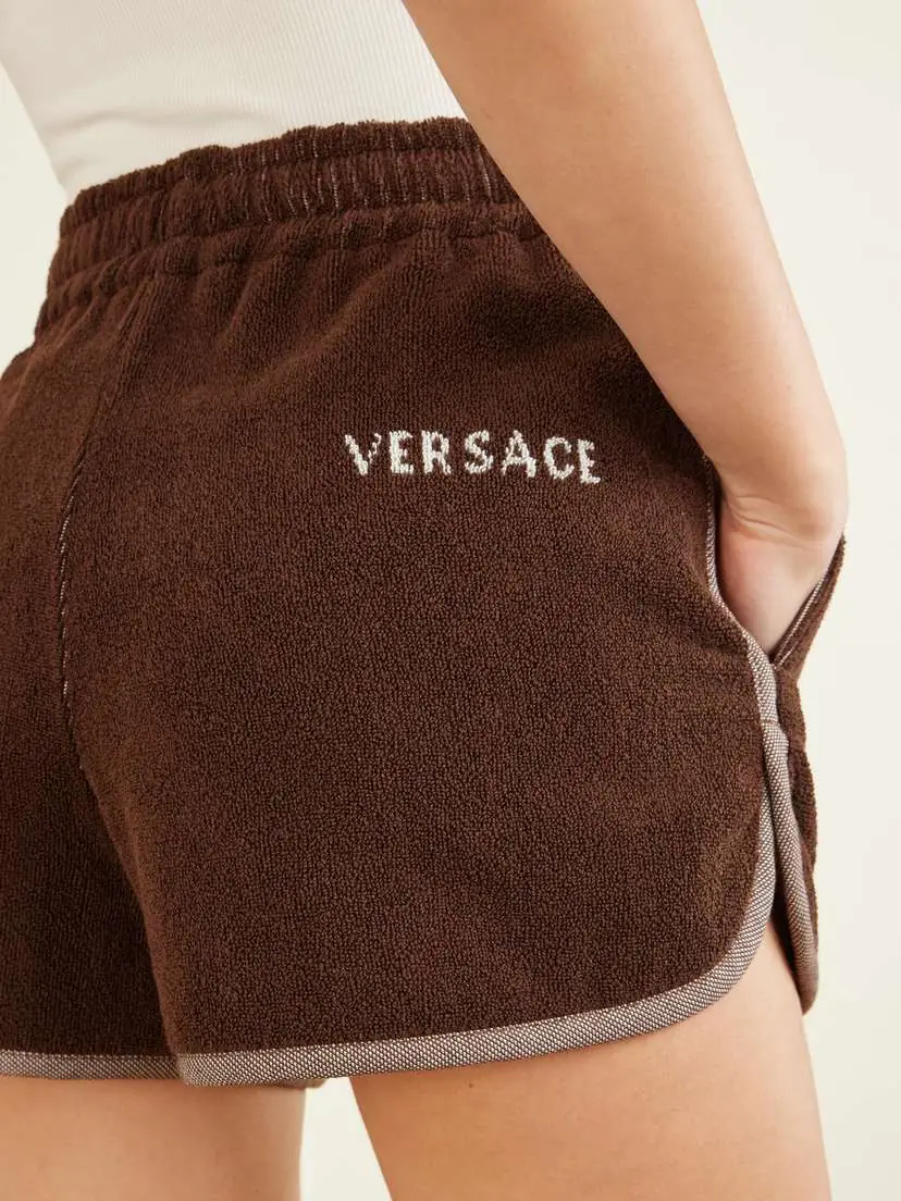 Versace Jacquard-knit Cotton-terry Shorts | Thumbnail 5 Versace Jacquard-knit Cotton-terry Shorts | Thumbnail 5