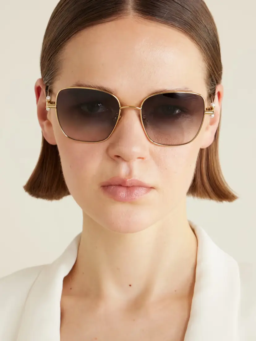 DIOR Eyewear Diortribales S1u Square-frame Gold-tone Sunglasses | Thumbnail 2 DIOR Eyewear Diortribales S1u Square-frame Gold-tone Sunglasses | Thumbnail 2