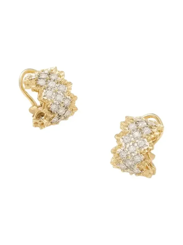 Rombi 18-karat Yellow And White Gold Diamond Earrings