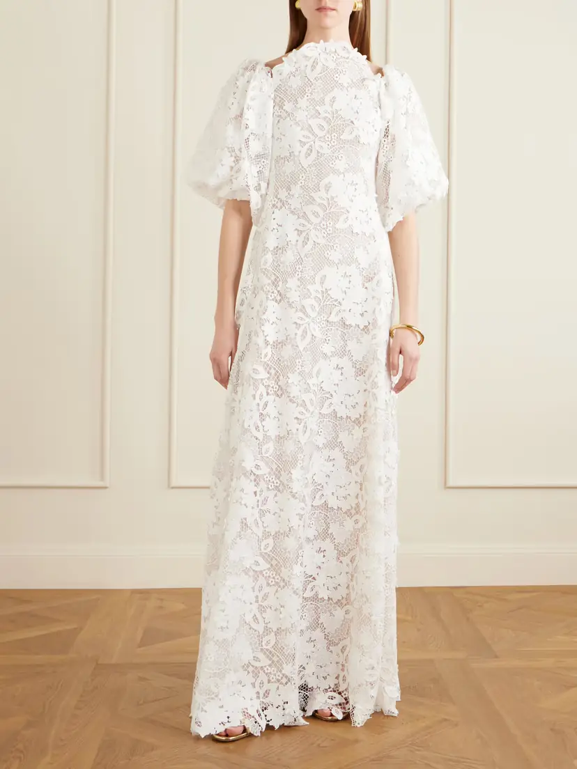 Oscar de la Renta Off-the-shoulder Embroidered Lace Gown | Thumbnail 2 Oscar de la Renta Off-the-shoulder Embroidered Lace Gown | Thumbnail 2