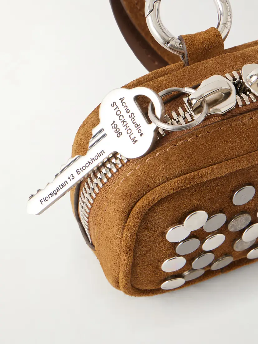 Acne Studios Camero Studded Suede Airpods Case | Thumbnail 2