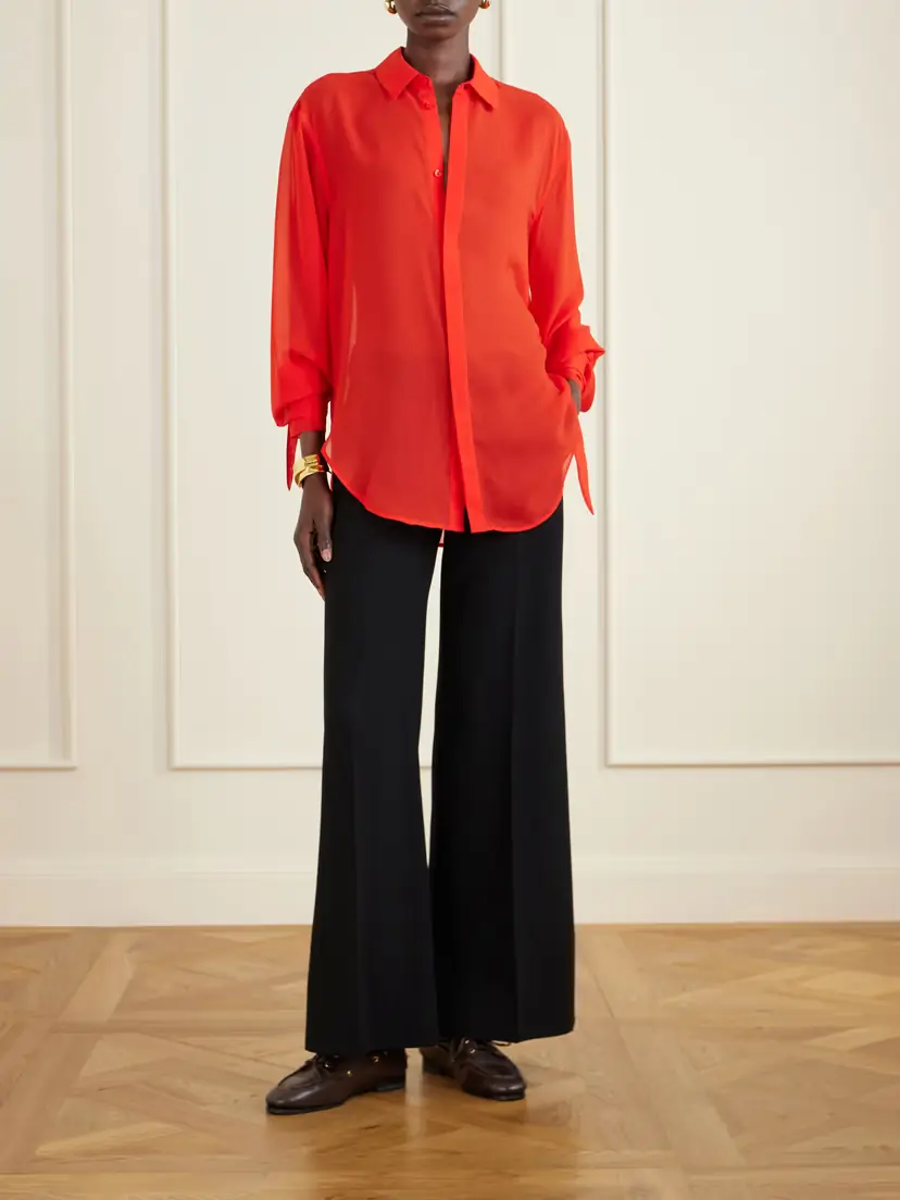 The Frankie Shop Verlin Chiffon Shirt | Thumbnail 2 The Frankie Shop Verlin Chiffon Shirt | Thumbnail 2