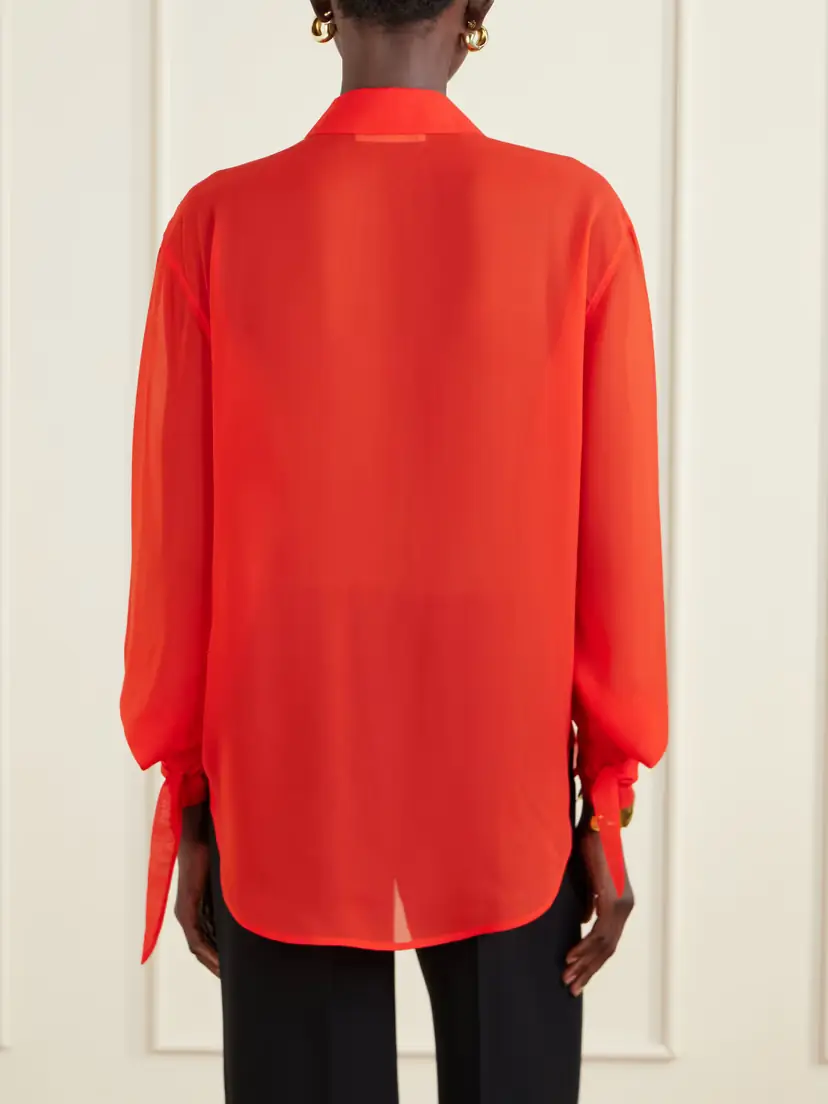 The Frankie Shop Verlin Chiffon Shirt | Thumbnail 3 The Frankie Shop Verlin Chiffon Shirt | Thumbnail 3