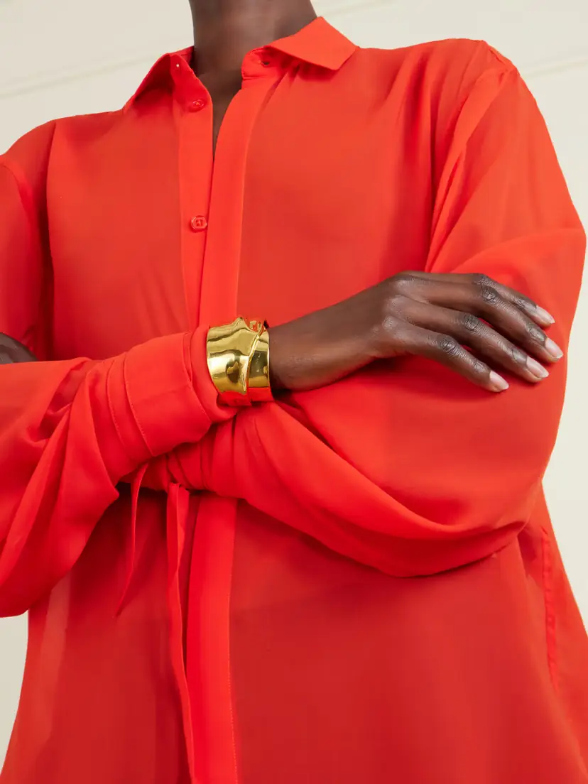 The Frankie Shop Verlin Chiffon Shirt | Thumbnail 5 The Frankie Shop Verlin Chiffon Shirt | Thumbnail 5