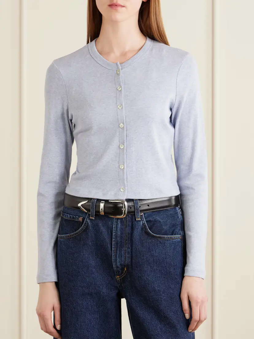 LESET Nando Cotton-jersey Cardigan | Thumbnail 3