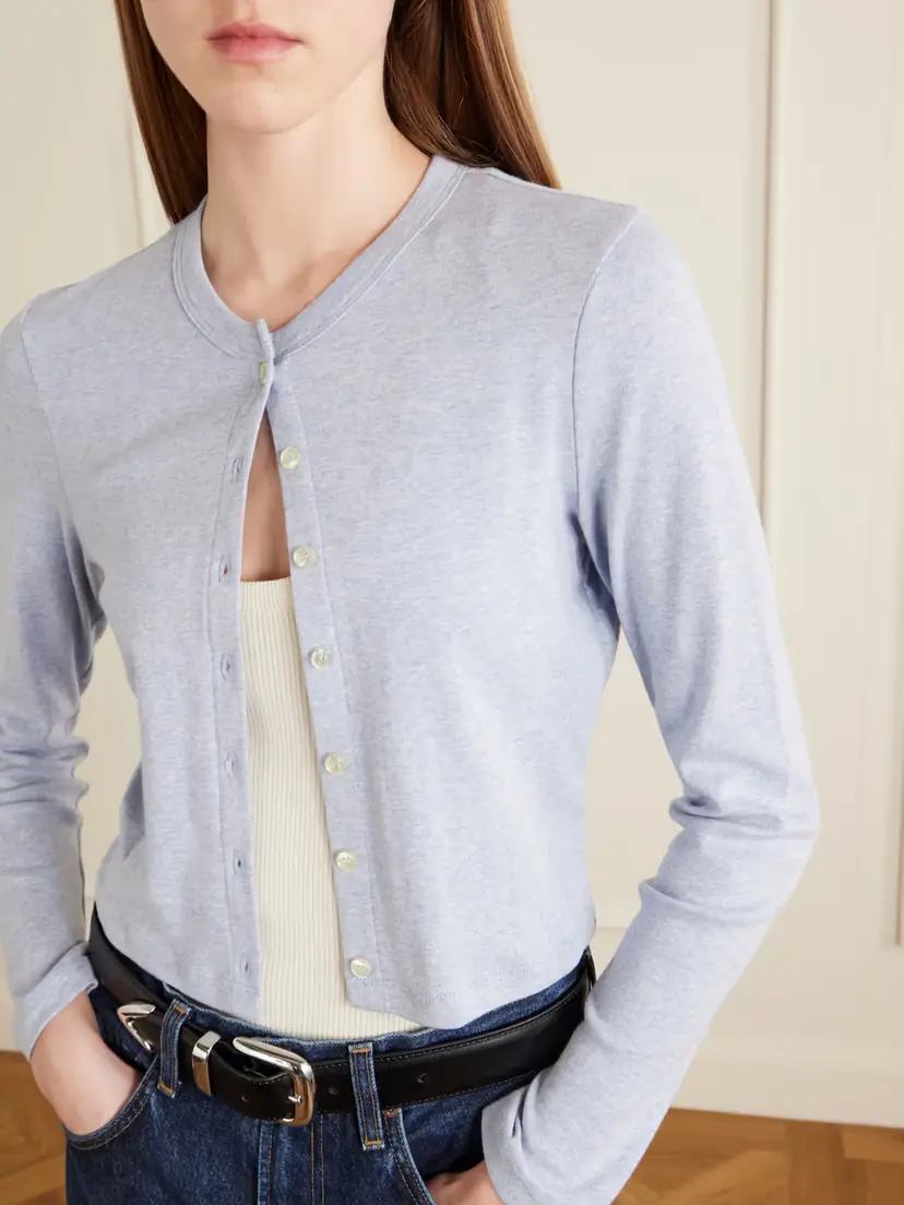LESET Nando Cotton-jersey Cardigan | Thumbnail 5