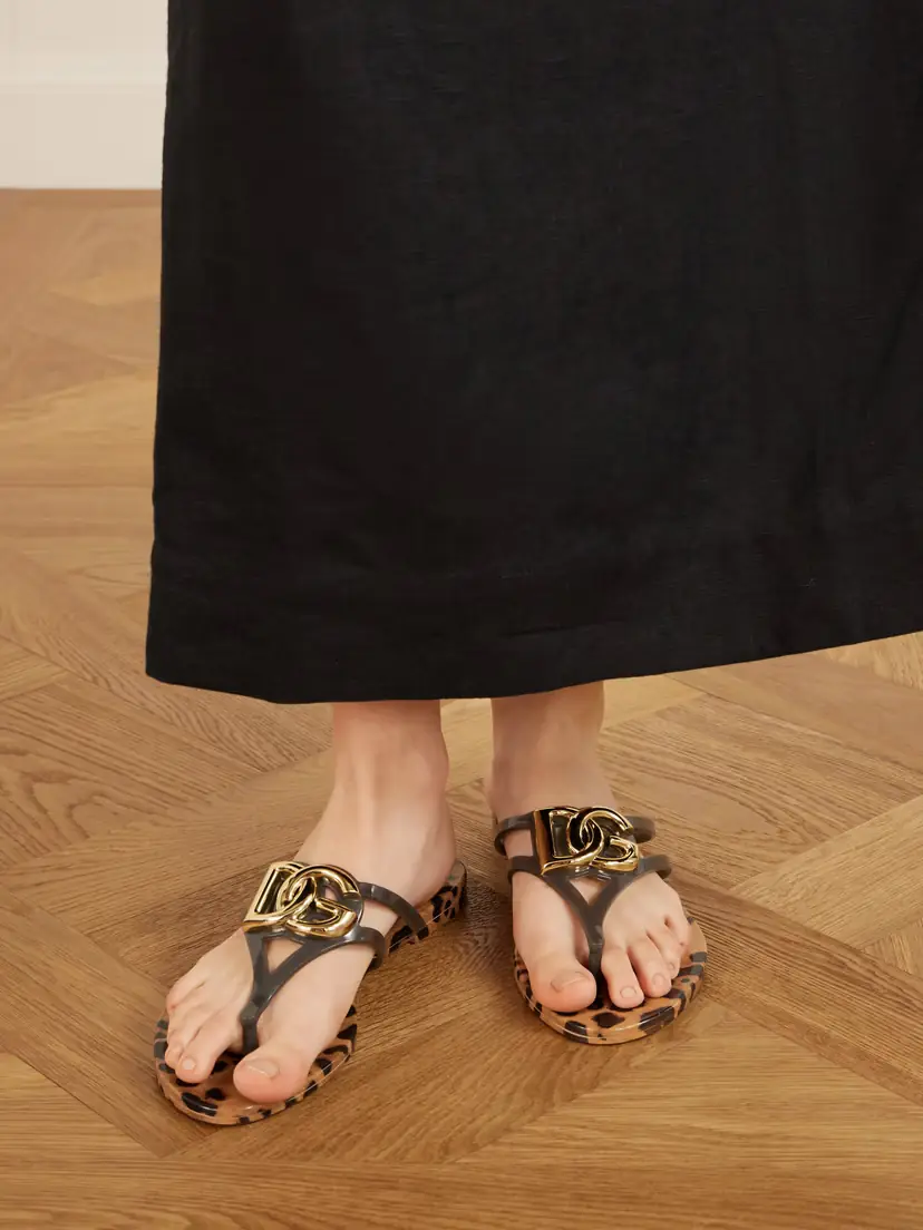 Dolce & Gabbana Embellished Rubber Sandals | Thumbnail 2 Dolce & Gabbana Embellished Rubber Sandals | Thumbnail 2