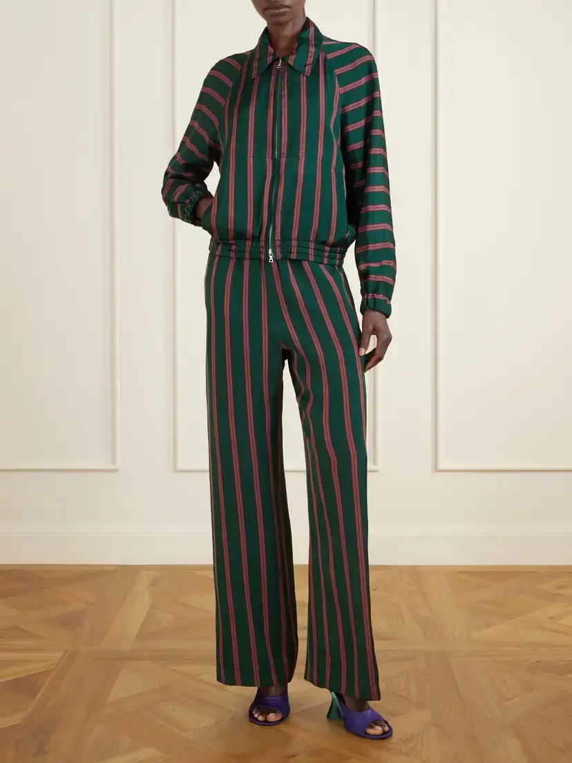 Dries Van Noten Vinnia Striped Jersey Jacket | Thumbnail 2 Dries Van Noten Vinnia Striped Jersey Jacket | Thumbnail 2