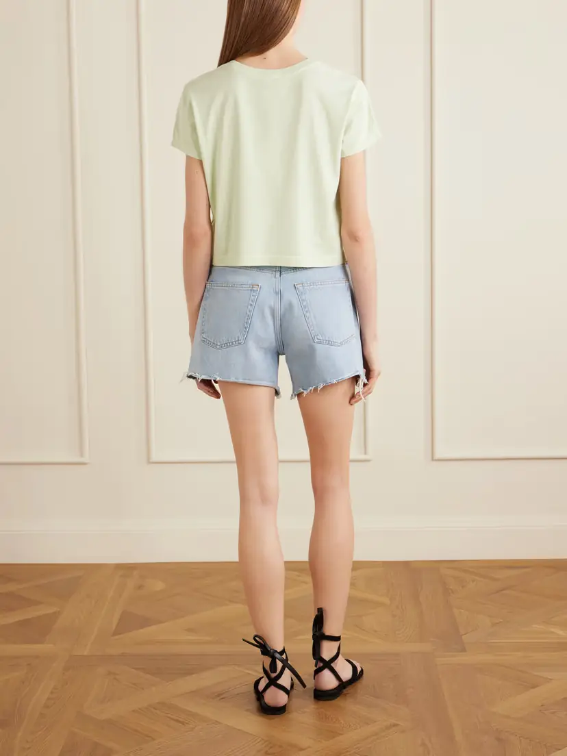 AGOLDE Adine Cotton-jersey T-shirt | Thumbnail 4