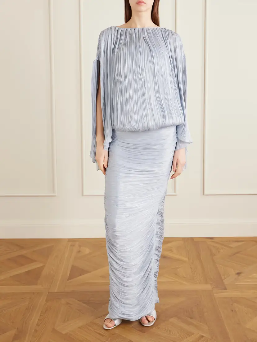 Marmar Halim Strapless Ruched Satin Gown | Thumbnail 4 Marmar Halim Strapless Ruched Satin Gown | Thumbnail 4