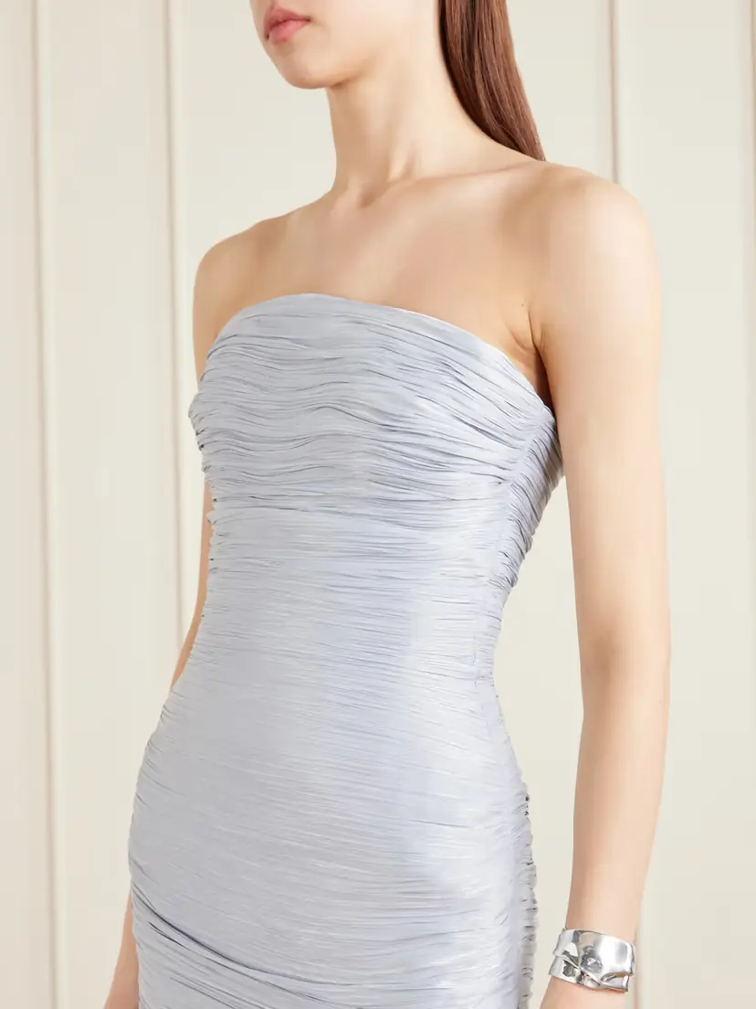 Marmar Halim Strapless Ruched Satin Gown | Thumbnail 5 Marmar Halim Strapless Ruched Satin Gown | Thumbnail 5