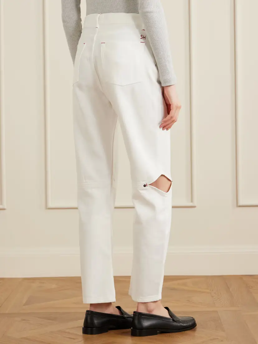STILL HERE Cowgirl Cut-out High-rise Straight-leg Jeans | Thumbnail 4 STILL HERE Cowgirl Cut-out High-rise Straight-leg Jeans | Thumbnail 4