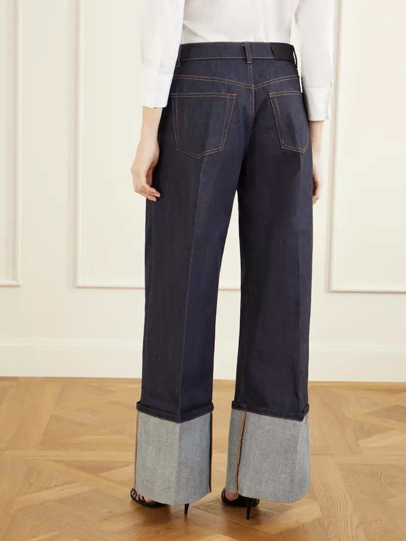 Givenchy Creased Wide-leg Denim Jeans | Thumbnail 3 Givenchy Creased Wide-leg Denim Jeans | Thumbnail 3